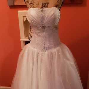 White ballgown